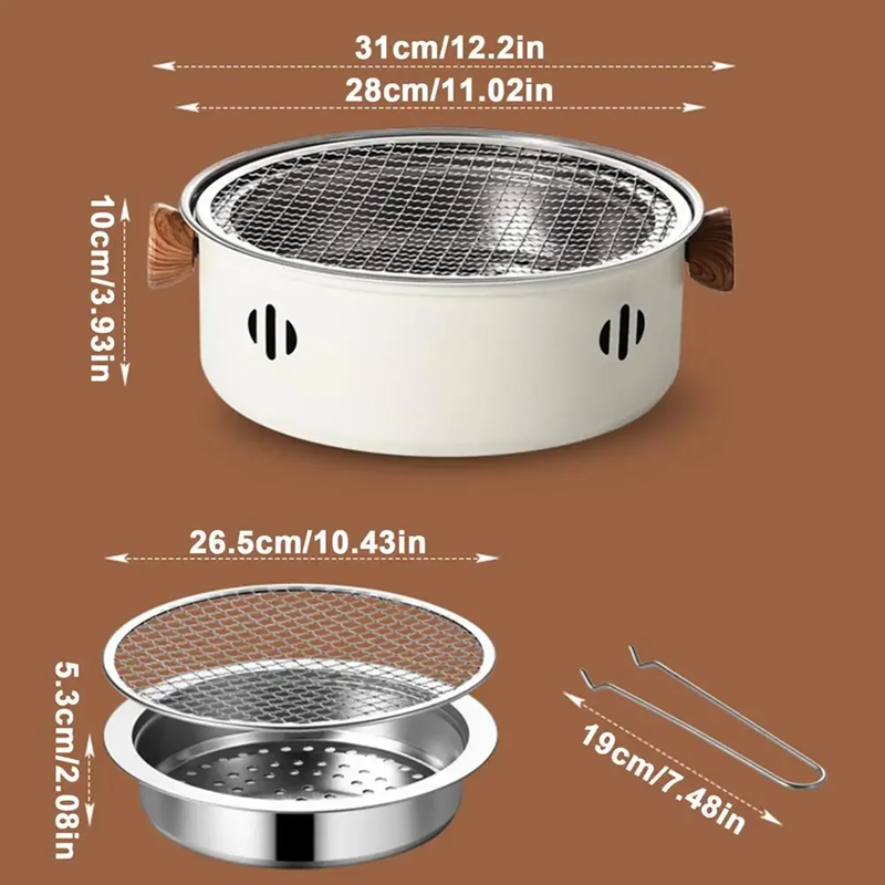 Portable Barbecue Grill Compact Lightweight Design