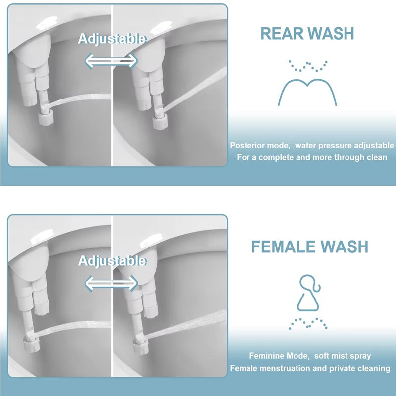 Ultra-Thin Toilet Bidet Attachment Slim Design