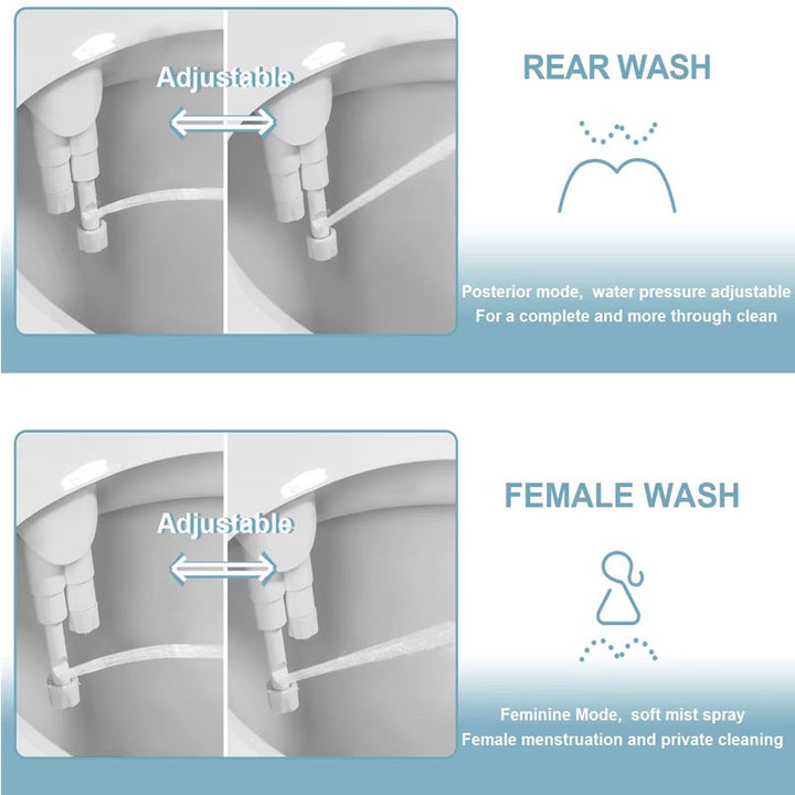 Ultra-Thin Toilet Bidet Attachment Slim Design