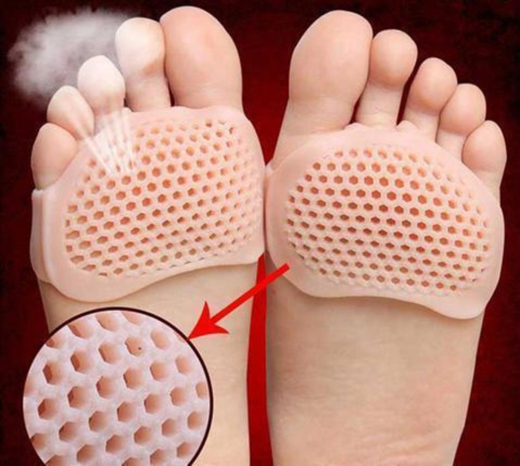 Unisex Metatarsal Gel Pads with Ventilation Holes Washable Design - Lenila