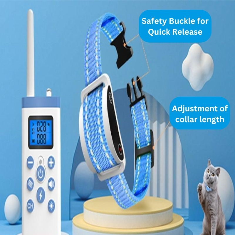 Pet Training Shock Collar with Remote Adjustable Fit