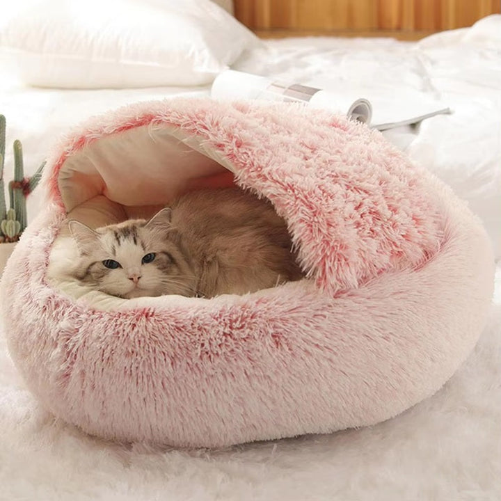 Pet Cave Bed Soft Plush Cozy Fit for Dogs and Cats