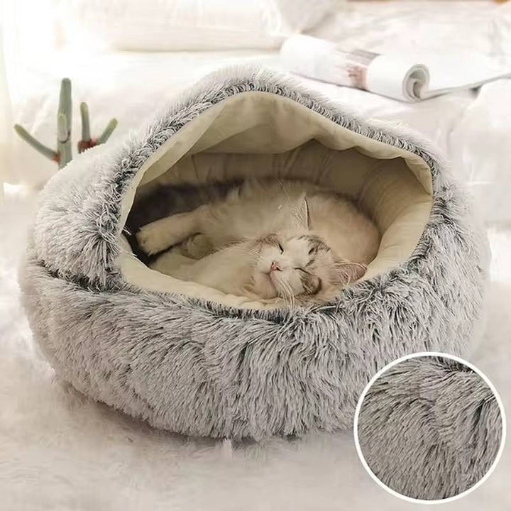 Pet Cave Bed Soft Plush Cozy Fit for Dogs and Cats