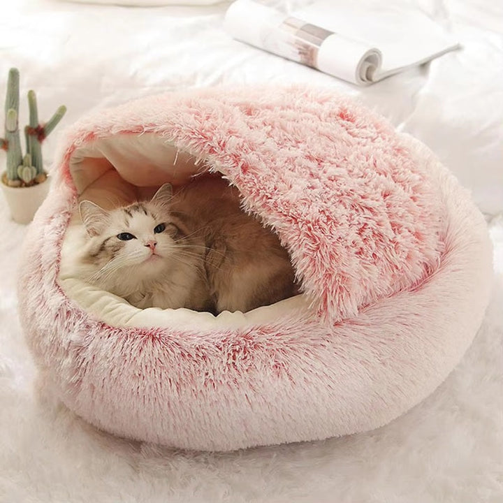 Pet Cave Bed Soft Plush Cozy Fit for Dogs and Cats