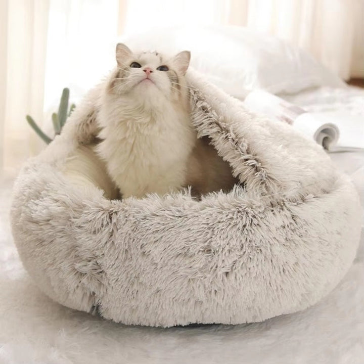 Pet Cave Bed Soft Plush Cozy Fit for Dogs and Cats
