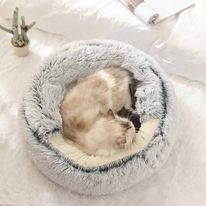 Pet Cave Bed Soft Plush Cozy Fit for Dogs and Cats