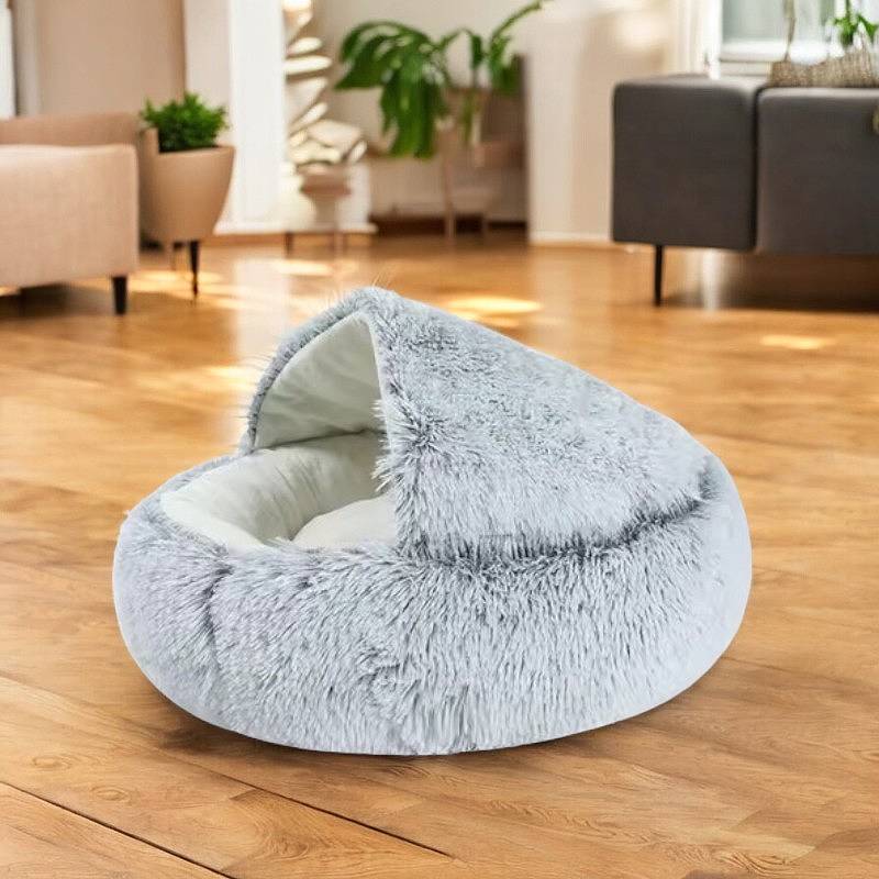 Pet Cave Bed Soft Plush Cozy Fit for Dogs and Cats