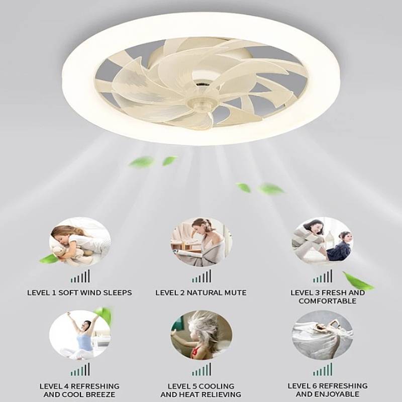 Ceiling Fan with LED Lights Modern Design