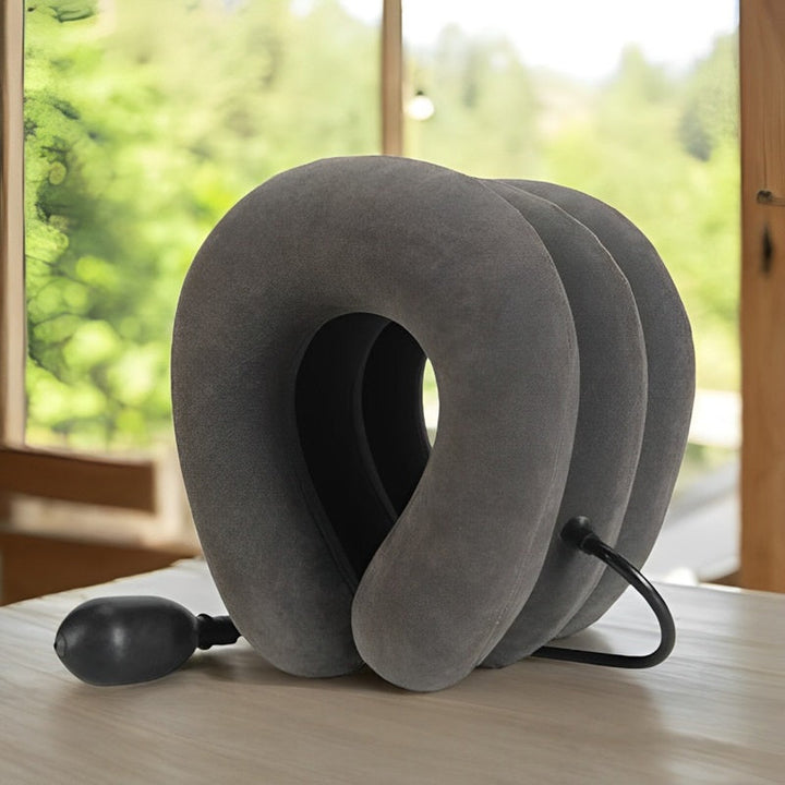 Inflatable Cervical Traction Neck Pillow Adjustable Support - Lenila