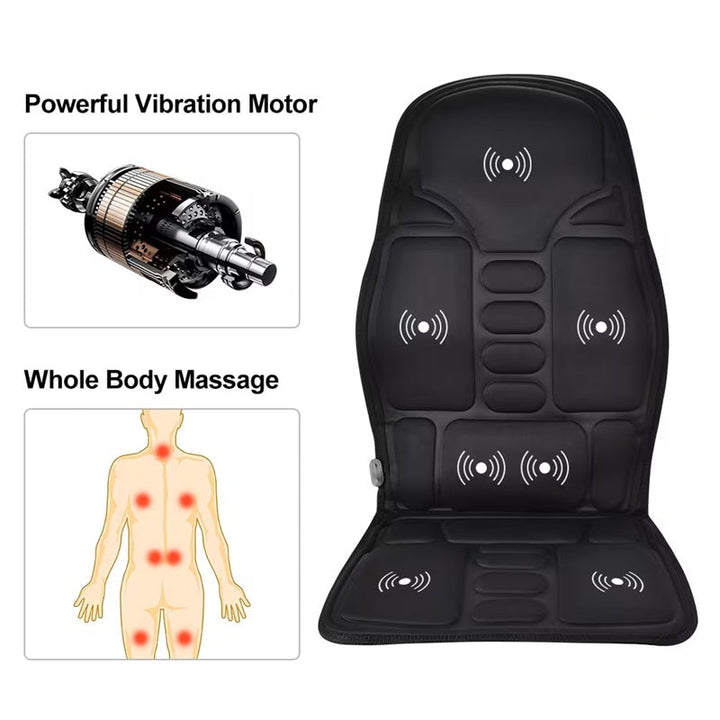 Electric Massage Chair Pad with Heat Therapy Portable Design