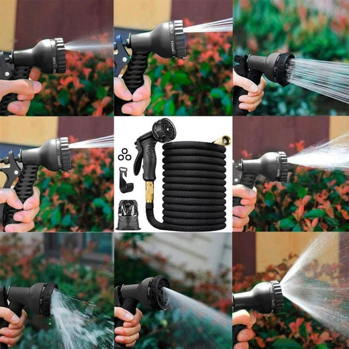 Expandable Garden Hose Triple Layer Latex Core Brass Connectors