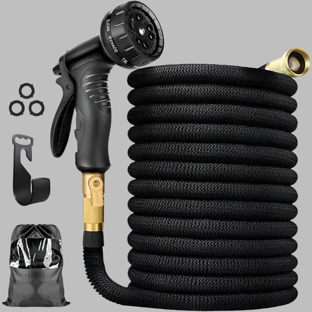 Expandable Garden Hose Triple Layer Latex Core Brass Connectors