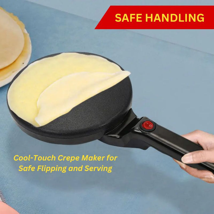 Electric Crepe Maker Non-Stick 8-Inch Cooking Appliance