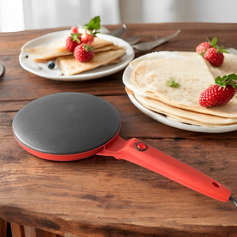 Electric Crepe Maker Non-Stick 8-Inch Cooking Appliance - Lenila