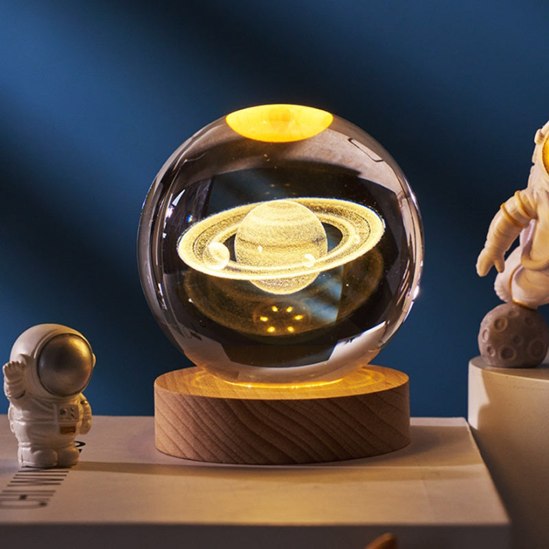3D Crystal Ball LED Lamp Decorative