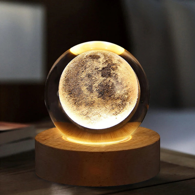 3D Crystal Ball LED Lamp Decorative