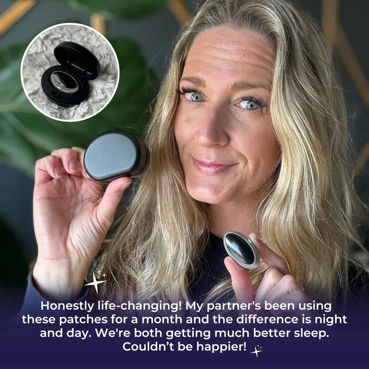 Anti-Snoring Device with Chin Pads and Adjustable Intensity