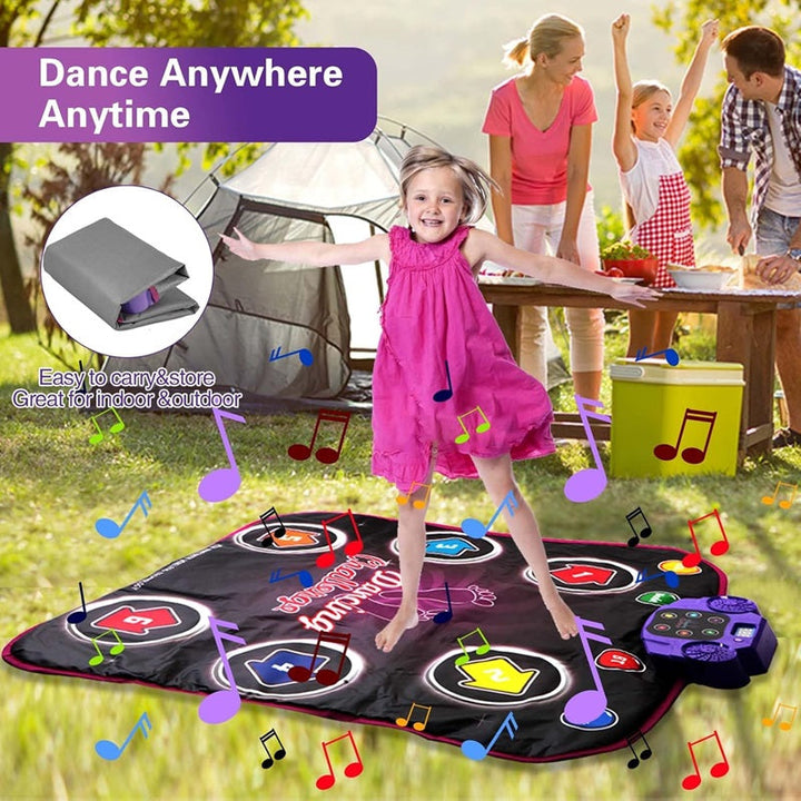 Kids Interactive Dance Mat with Adjustable Levels and Challenge