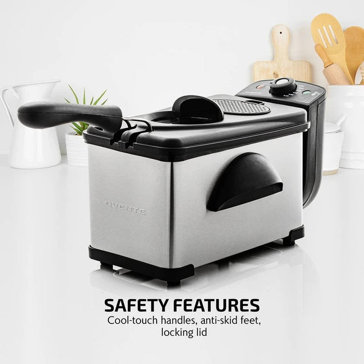 Electric Deep Fryer 2L Capacity Adjustable Temperature Control