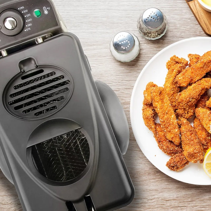 Electric Deep Fryer 2L Capacity Adjustable Temperature Control