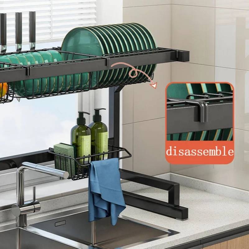 Adjustable Sink Dish Drying Rack Custom Fit