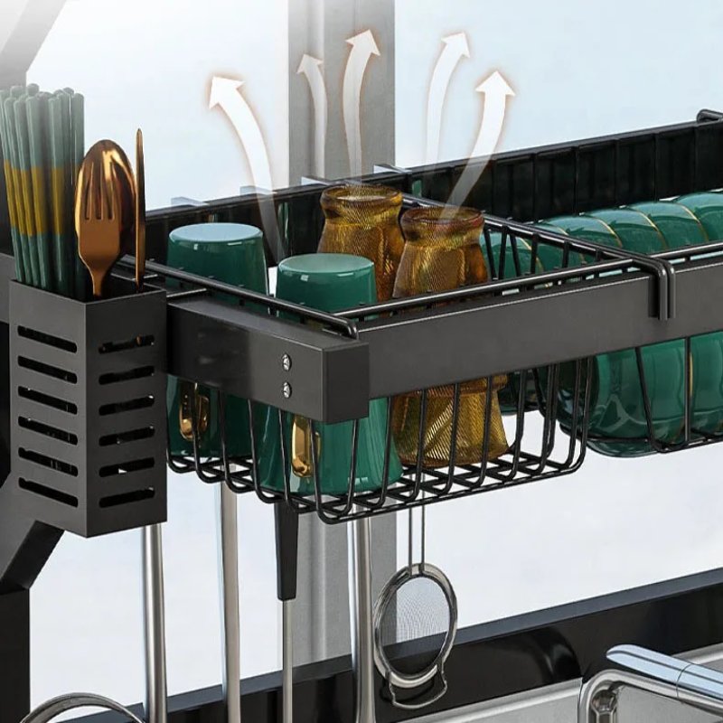 Adjustable Sink Dish Drying Rack Custom Fit