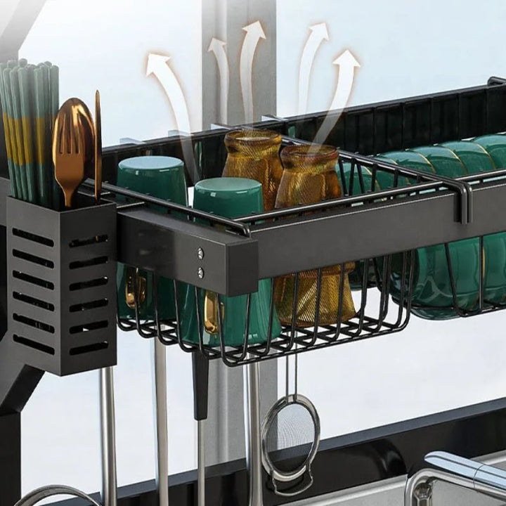Adjustable Sink Dish Drying Rack Custom Fit