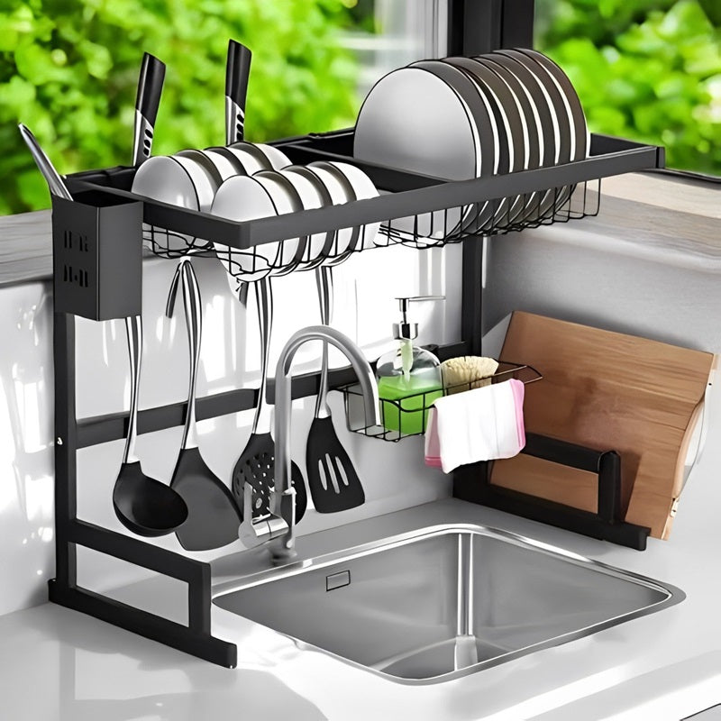 Adjustable Sink Dish Drying Rack Custom Fit - Lenila