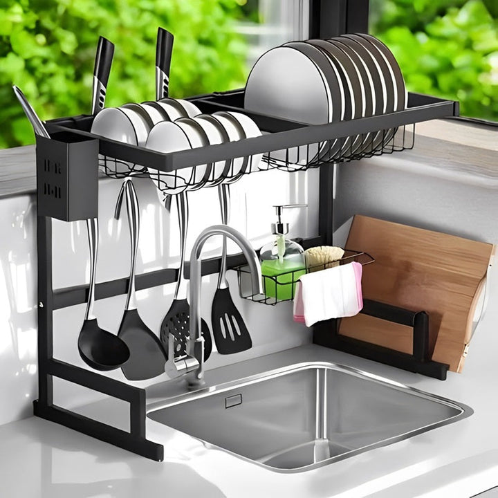 Adjustable Sink Dish Drying Rack Custom Fit - Lenila