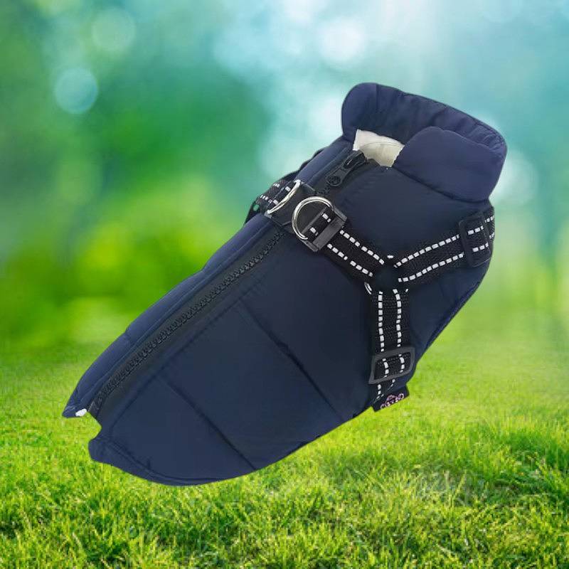 Dog Jacket Waterproof Winter with Reflective Built-In Harness