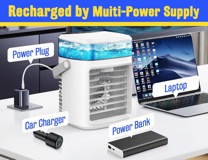 Portable Air Cooler Fan Compact Lightweight