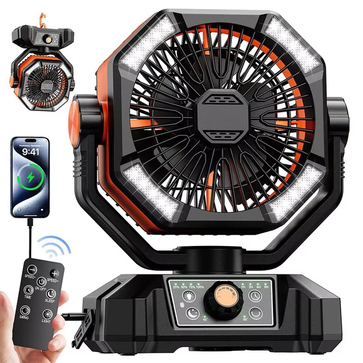 Portable Camping Fan Battery Operated Compact Design - Lenila