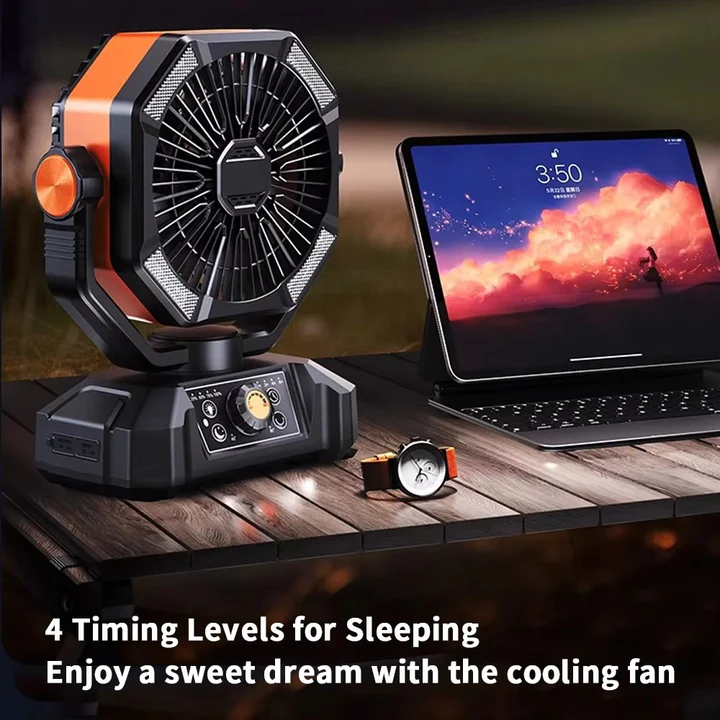 Portable Camping Fan Battery Operated Compact Design