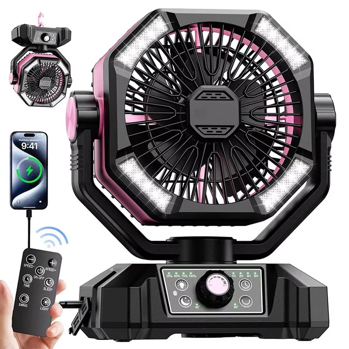 Portable Camping Fan Battery Operated Compact Design