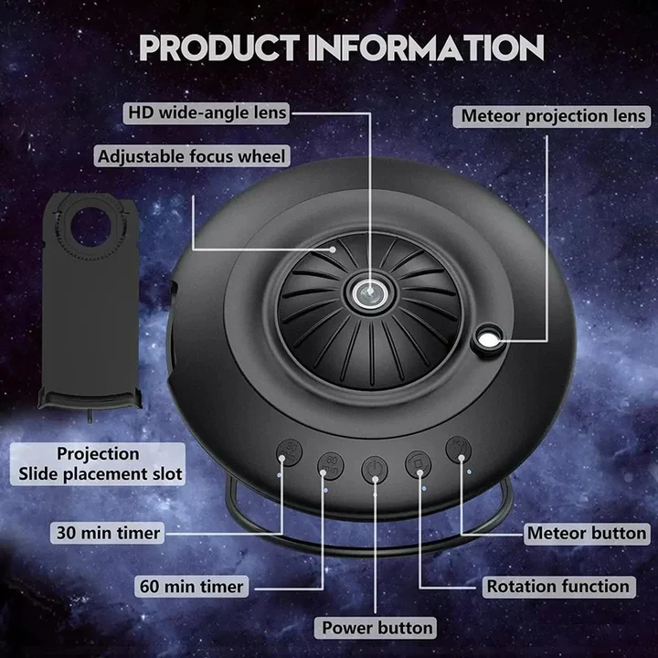 Galaxy Projector with Planetarium Effects LED
