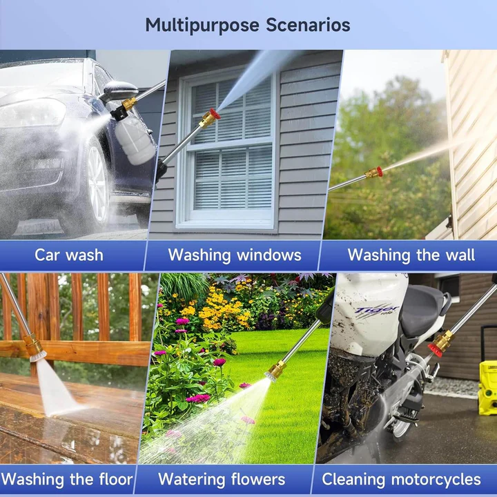 Cordless High-Pressure Washer with Battery Power