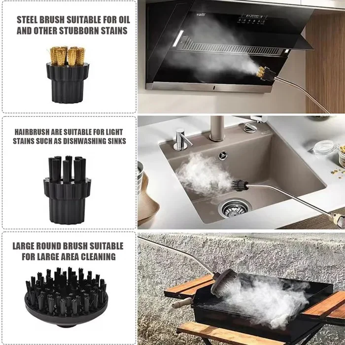 High Pressure Steam Cleaner 2500W with Protective Gloves