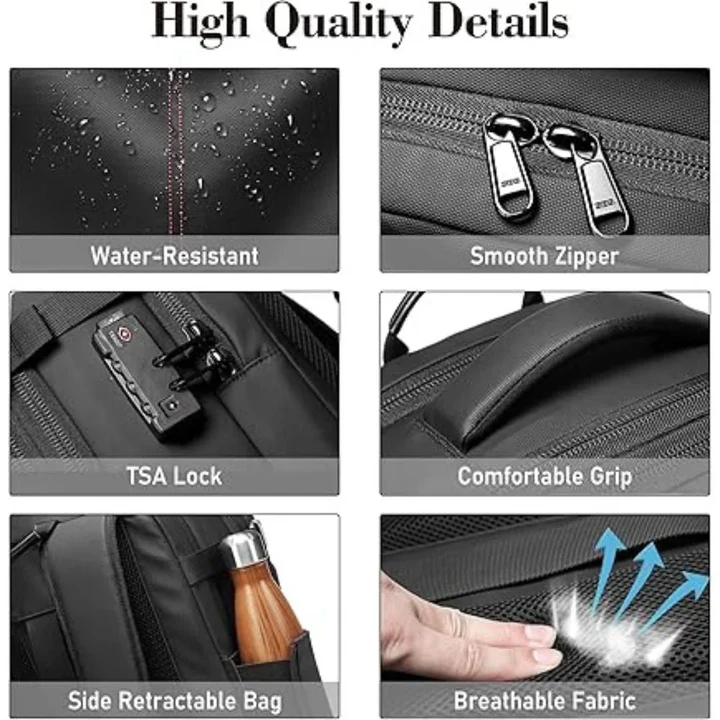 Vacuum Compression Travel Backpack Lightweight Durable