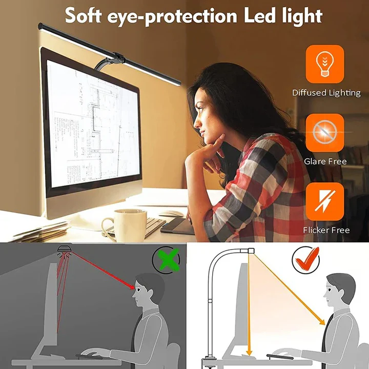 Modern Slimline Desk Lamp LED Adjustable