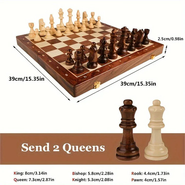 Wooden Chess Set Classic Board Game