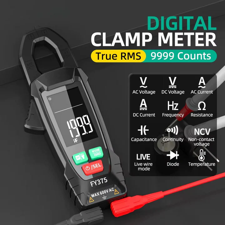 Electric Clamp Meter AC DC Measurement