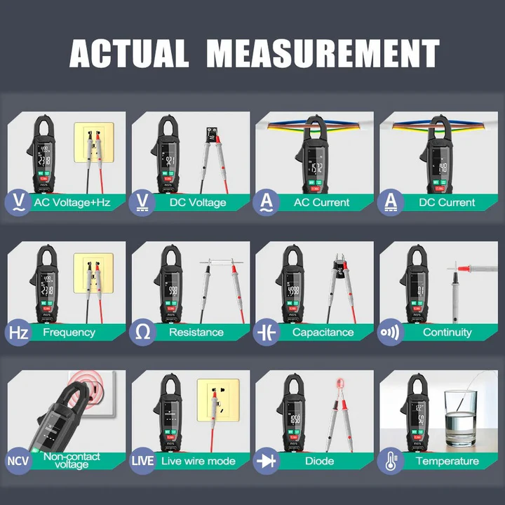 Electric Clamp Meter AC DC Measurement