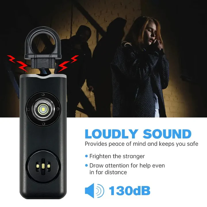 Personal Safety Alarm Keychain Compact Design