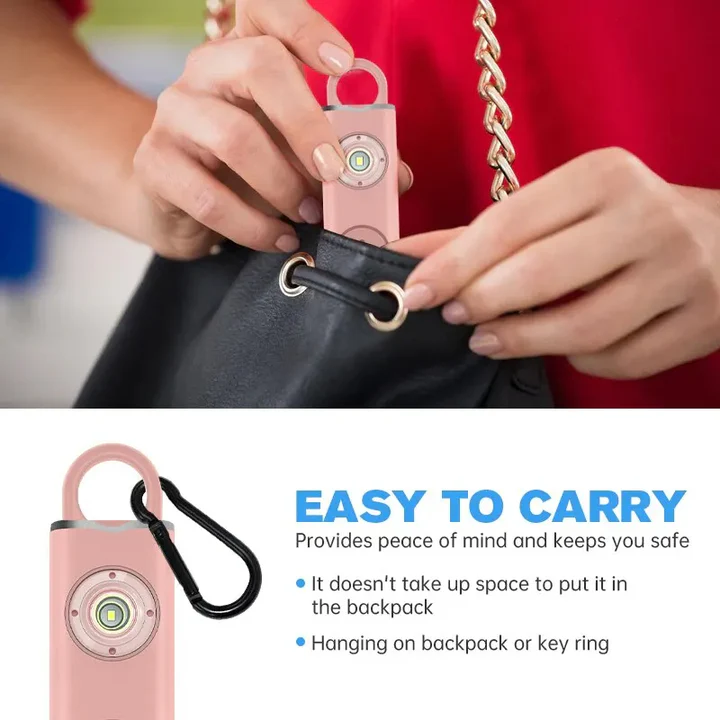 Personal Safety Alarm Keychain Compact Design