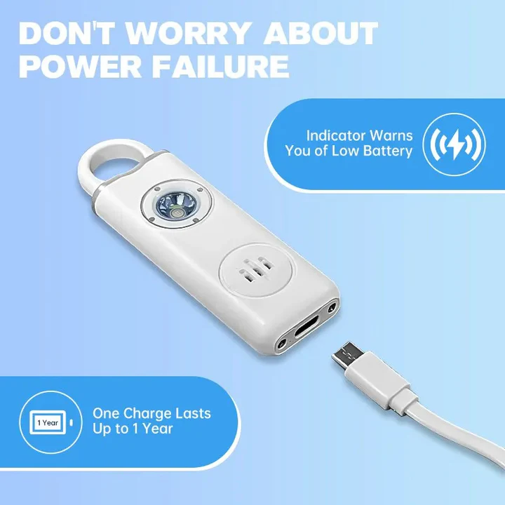 Personal Safety Alarm Keychain Compact Design