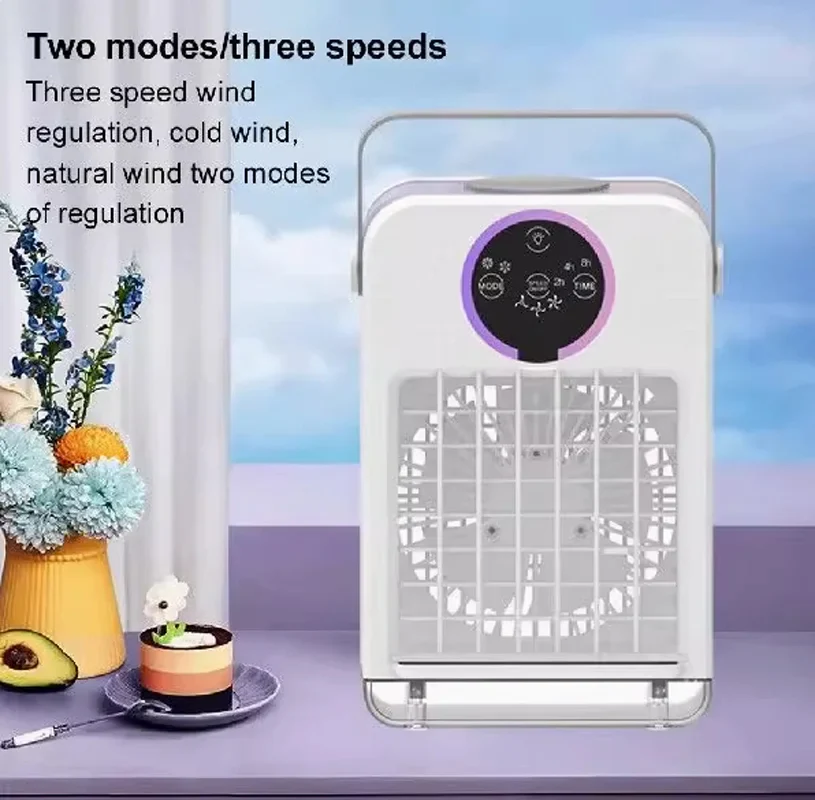 Portable Mini Air Conditioner Touchscreen Mist Cooling