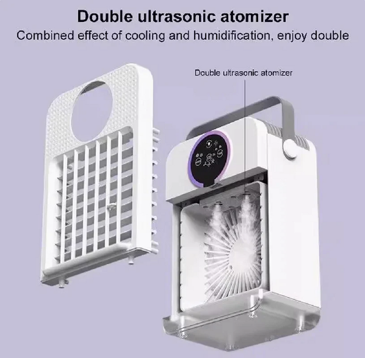 Portable Mini Air Conditioner Touchscreen Mist Cooling
