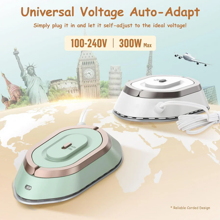 Portable Travel Iron Compact Lightweight Design