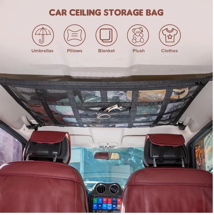 Universal Interior Cargo Net Elastic Mesh Storage