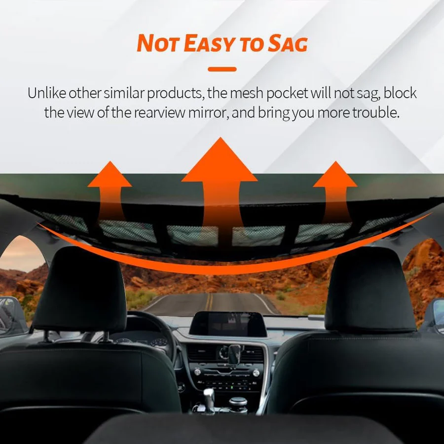 Universal Interior Cargo Net Elastic Mesh Storage